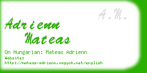 adrienn mateas business card